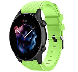 Strap-it Amazfit GTR 3 (Pro) siliconen bandje (lichtgroen)
