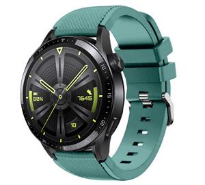 Strap-it Huawei Watch GT 3 46mm siliconen bandje (dennengroen)