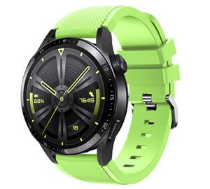 Strap-it Huawei Watch GT 3 46mm siliconen bandje (lichtgroen)