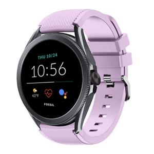Strap-it Fossil Gen 5e - 44mm siliconen bandje (lila)