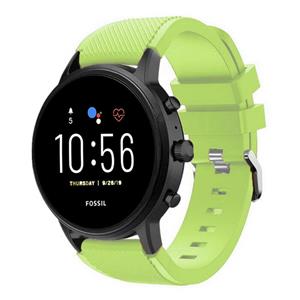 Strap-it Fossil Gen 5 siliconen bandje (lichtgroen)