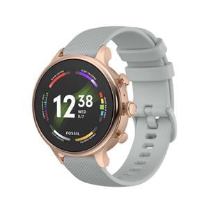 Strap-it Fossil Gen 6 (42mm) siliconen bandje (grijs)