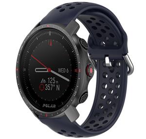 Strap-it Polar Grit X Pro siliconen bandje met gaatjes (donkerblauw)