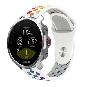 Strap-it Polar Grit X sport band (wit/kleurrijk)
