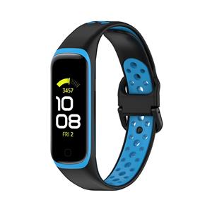Strap-it Samsung Galaxy Fit 2 sport bandje (zwart/blauw)