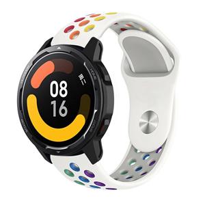 Strap-it Xiaomi Watch S1 sport band (wit kleurrijk)