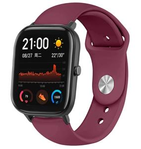 Strap-it Xiaomi Amazfit GTS sport bandje (bordeaux)