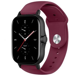 Strap-it Amazfit GTS 2 sport bandje (bordeaux)