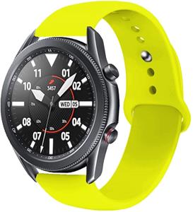 Strap-it Samsung Galaxy Watch 3 sport band 45mm (geel)