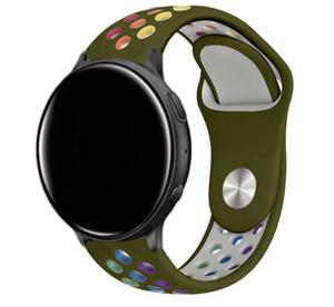 Strap-it Garmin Vivoactive 3 sport band (legergroen kleurrijk)