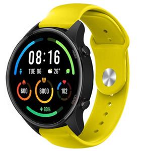 Strap-it Xiaomi Mi Watch sport band (geel)