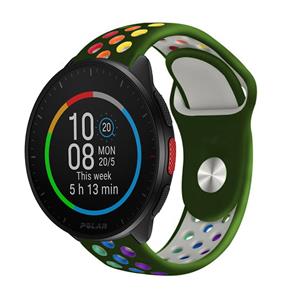 Strap-it Polar Pacer sport band (legergroen/kleurrijk)