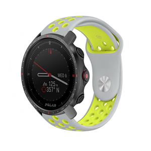 Strap-it Polar Grit X Pro sport band (grijs/geel)