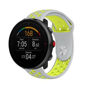 Strap-it Polar Vantage M sport band (grijs/geel)
