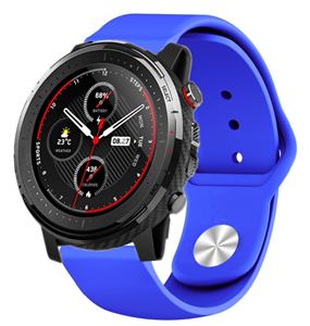 Strap-it Xiaomi Amazfit Stratos sport band (blauw)