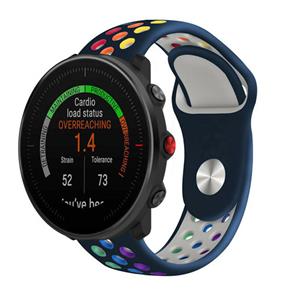 Strap-it Polar Vantage M sport band (donkerblauw/kleurrijk)