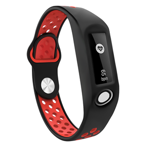 Strap-it TomTom Touch sport bandje (zwart/rood)