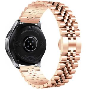 Strap-it Samsung Galaxy Watch Active Jubilee stalen band (rosé goud)