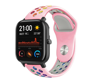 Strap-it Xiaomi Amazfit GTS sport band (kleurrijk roze)