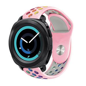 Strap-it Samsung Gear Sport sport band (roze kleurrijk)