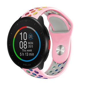 Strap-it Polar Pacer sport band (roze/kleurrijk)