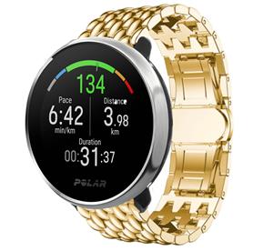 Strap-it Polar Unite stalen draak band (goud)