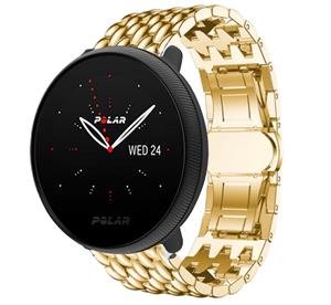 Strap-it Polar Ignite 3 stalen draak bandje (goud)