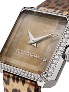 Dolce & Gabbana Sofia horloge met luipaardprint - Beige