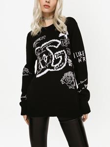 Dolce & Gabbana Choker met logo - Zwart