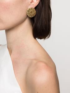 Patou Oorbellen met gegraveerd logo - Goud