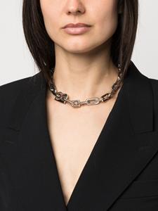Balenciaga Halsketting met logo schakels - Zilver