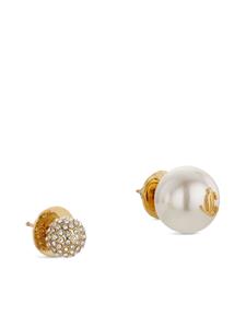 Jimmy Choo Auri logo-embellished stud earrings - Goud