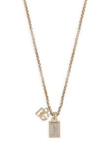 Dolce & Gabbana Schakelhalsketting met logo - Goud