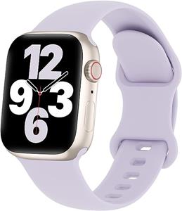 Strap-it Apple Watch siliconen bandje (lichtpaars)