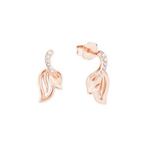 amor Oorbellen voor dames, 925 Sterling zilver, zirkonia synth. | Blad