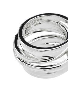 TANE México 1942 Cortado connected-bands ring - Zilver