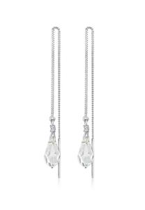 Elli Dames doortrekbaar met kristal in 925 sterling zilver