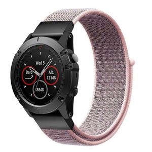 Strap-it Garmin Fenix 5s / 6s nylon band (pink sand)