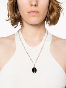 ISABEL MARANT stone-embellished pendant necklace - Zwart