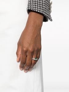 Swarovski Dubbele ring - Zilver