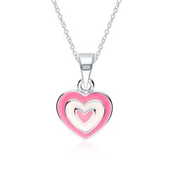 925 Sterling Zilveren Halsketting Hart Voor Meisjes