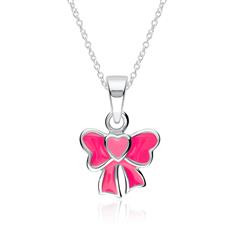 Unique 925 Sterling Zilveren Halsketting Strik Voor Meisjes