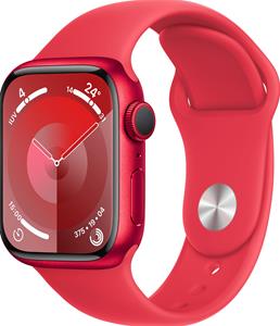 AppleWatch S9 Aluminium 41mm Rot (Sportarmband rot) M/L