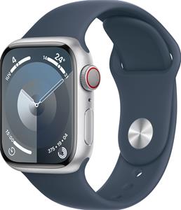 REFURBISHED – Apple Watch Series 9 GPS 41mm Smartwatch Silber Sportband Blau MRHV3QF/A