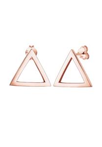 Elli Dames Oorknopjes Driehoek Geo in 925 Sterling Zilver