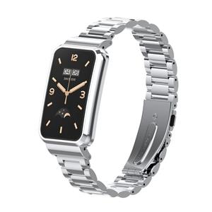 Strap-it Xiaomi Smart Band 7 Pro stalen bandje (zilver)