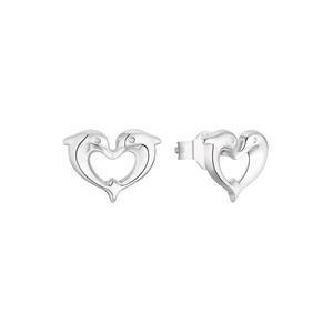 amor Oorbellen voor meisjes, 925 Sterling zilver | dolfijn