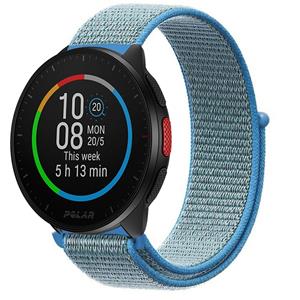 Strap-it Polar Pacer nylon band (blauw)