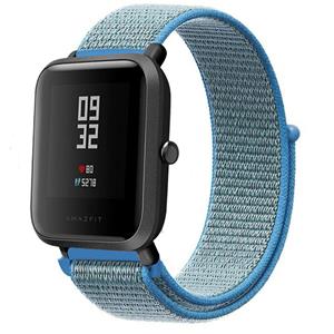 Strap-it Xiaomi Amazfit Bip nylon band (blauw)