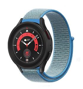 Strap-it Samsung Galaxy Watch 5 Pro nylon band (blauw)